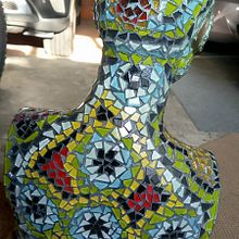My project in Introduction to Mosaic Artwork course. Arts, Crafts, Furniture Design, Making, Decoration, Ceramics, and DIY project by metjie1 - 01.05.2022