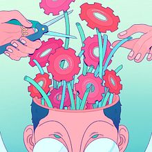 Self Sabotage. Traditional illustration, and Editorial Illustration project by Olivia Fields - 08.23.2021