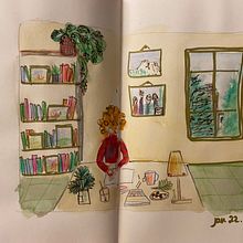 Mon projet du cours : Carnet de croquis pour explorer votre style de dessin. Een project van Traditionele illustratie,  Schetsen,  Creativiteit,  Tekening, Aquarelschilderen, Sketchbook y Schilderen met gouache van delphdech2014 - 06.01.2022