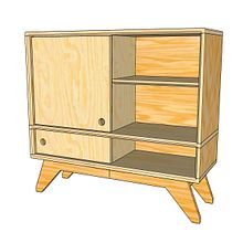 My project in Furniture Design and Construction for Beginners course. Arts, Crafts, Furniture Design, Making, Interior Design, DIY, and Woodworking project by Miro Peternelj - 01.06.2022