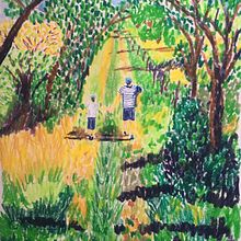Mon projet du cours : Paysages : approche par le carnet de dessin et la couleur. Sketching, Creativit, Pencil Drawing, Drawing, and Sketchbook project by Aurélie BRAVIN - 01.06.2022