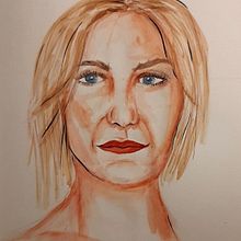 My project in Watercolor Portrait Sketchbook course. Painting, Watercolor Painting, Portrait Drawing, and Sketchbook project by majka13_79 - 01.06.2022