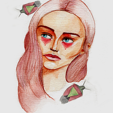 My project in Illustrated Portrait in Watercolor course. Un proyecto de Ilustración tradicional, Bellas Artes, Pintura, Dibujo, Pintura a la acuarela, Dibujo de Retrato y Dibujo artístico de Brianna Leonela Silva - 06.01.2022