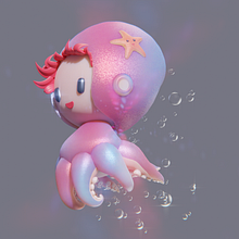 Creación de personajes kawaii en 3D con Blender . Projekt z dziedziny Trad, c, jna ilustracja, Projektowanie postaci, Ilustracja c, frowa,  Modelowanie 3D i Manga użytkownika Leonardo Guzmán - 03.01.2022