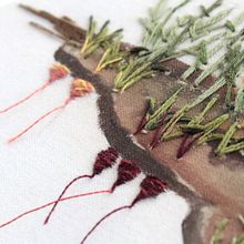 Contemporary Fiber Abstract Landscapes. Projekt z dziedziny  Haft,  R, sunek,  Malarstwo i  Tkactwo użytkownika Anna Hultin - 06.01.2022