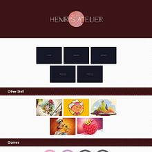 Henri's Atelier. Portfolio Development, Web Design, Web Development, Graphic Design, Design, HTML, JavaScript, and CSS project by Henrietta M - 12.31.2021