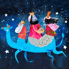 Reyes magos . Traditional illustration, Collage, and Character Design project by Estrellita Caracol - 01.05.2022