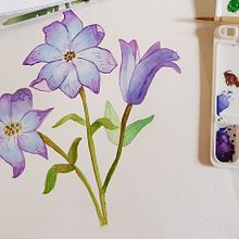 Meu projeto do curso: Aquarela botânica: ilustre a anatomia das flores. Traditional illustration, Fine Arts, Painting, Drawing, Watercolor Painting, and Botanical Illustration project by juliamaior - 01.14.2022