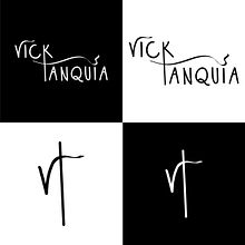 Logo y simbol -  Vick Tanquia. Un progetto di Design, Pubblicità, Br, ing, Br, identit e Tipografia di Victoria Tanquía - 02.01.2022