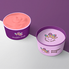 Marca da sorveteria Frozen Frog . Un projet de Direction artistique, Br, ing et identité, Design graphique, Packaging , et Création de logos de Rodrigo Riosd de Larrazábal - 04.10.2021