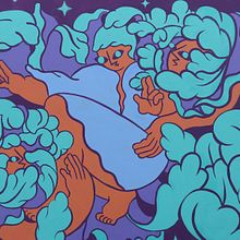 «Florecer» Muro Violeta. Un progetto di Illustrazione tradizionale, Street Art e Illustrazione digitale di Pearlie Sánchez - 23.10.2021