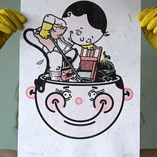 Clear Out - See Me Scotland, Mental Health Awareness Print 2021 . Ilustrasi tradisional, Dan Sablon proyek oleh Conzo Throb - 12.01.2021