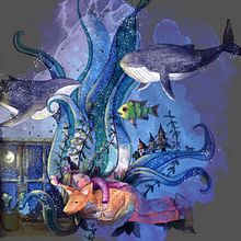Mein Kursprojekt: Aquarelltechnik für traumhafte Illustrationen . Projekt z dziedziny Trad, c, jna ilustracja,  R, sunek, Malowanie akwarelą, Ilustracja w i dawnicza użytkownika Marion Kac - 08.01.2022