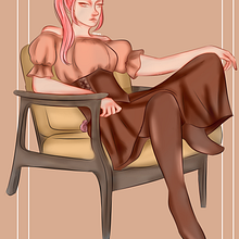 Meu projeto do curso: Coelha mecânica medieval. Traditional illustration, and Digital Illustration project by juliaandraadeerosa - 01.07.2022