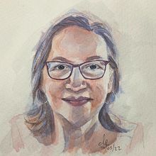 Mi Proyecto del curso: Retrato artístico en acuarela. Fine Arts, Painting, Watercolor Painting, and Portrait Drawing project by Alejandra Taborda - 01.08.2022