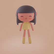 Mi Proyecto del curso: Creación de personajes kawaii en 3D con Blender . Traditional illustration, Character Design, Digital Illustration, 3D Modeling, and Manga project by Fernando Paz - 01.07.2022