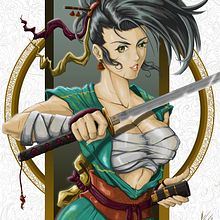 Katana Girl. Un projet de Illustration traditionnelle de Luis Araya - 28.06.2020