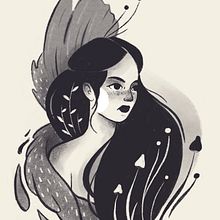 Mi Proyecto del curso: Técnicas de dibujo tradicional con Procreate. Traditional illustration, Drawing, Digital Illustration, Portrait Drawing, and Digital Drawing project by Laura Mimas - 01.08.2022
