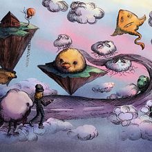 My project in Fantasy Illustrations for Children course. Ilustração tradicional, Pintura, Desenho, Pintura em aquarela, Ilustração infantil, e Desenho digital projeto de Nelli Hissant - 08.01.2022