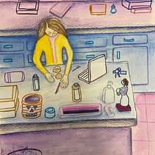My project in Exploratory Sketchbook: Find Your Drawing Style course. Un proyecto de Ilustración tradicional, Bocetado, Creatividad, Dibujo, Pintura a la acuarela, Sketchbook y Pintura gouache de Julie Yankovich - 05.01.2022