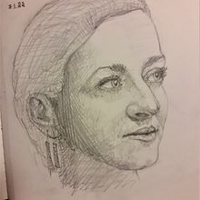 My project in Portrait Sketchbooking: Explore the Human Face course. Un proyecto de Bocetado, Dibujo, Dibujo de Retrato, Dibujo artístico y Sketchbook de Antonios Makris - 08.01.2022