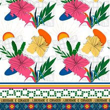 Meu projeto do curso: Design de estampa para superfície têxtil com Photoshop. Traditional illustration, Costume Design, Pattern Design, Fashion Design, Digital Illustration, and Textile Printing project by Silvana Barbosa da Silva Lima - 01.07.2022