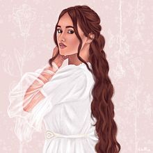 Retratos ilustrados. Ilustração tradicional projeto de Estefanía Figueroa López - 09.01.2022