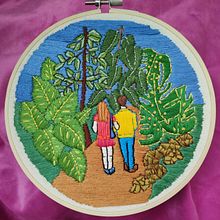 Mon projet du cours : Introduction à la broderie botanique. Embroider, and Textile Design project by Luciana Barbe - 01.10.2022