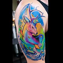 Ciervo. Un progetto di Design di tatuaggi di Molina Tattoo - 07.01.2022