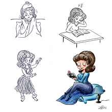 Mein Kursprojekt: Digitales Figurendesign: Zeichne Protagonisten mit Charakter Ein Projekt aus dem Bereich Traditionelle Illustration, Design von Figuren, Zeichnung, Digitale Illustration und Digitale Zeichnung von Yvonne Schütt - 09.01.2022