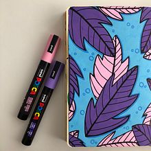 My project in Botanical Patterns in a Sketchbook: Conquer the Blank Page course. Un projet de Illustration traditionnelle, Création de motifs, Illustration botanique , et Carnet de croquis de mina_pt - 10.01.2022