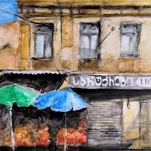 Mój projekt z kursu: Techniki malowania współczesnych pejzaży miejskich akwarelami. Un proyecto de Pintura y Pintura a la acuarela de Anna Sokół - 10.01.2022