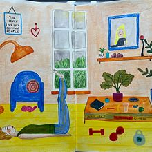 My project in Exploratory Sketchbook: Find Your Drawing Style course. Traditional illustration, Sketching, Creativit, Drawing, Watercolor Painting, Sketchbook, and Gouache Painting project by amandalouisedixon - 01.10.2022