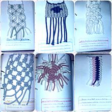 Mi Proyecto del curso: Muestrario de nudos de macramé. Un projet de Création d'accessoires, Artisanat, Art textile, Macramé , et Design textile de Francisca Guzmán - 11.01.2022