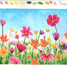 Mi Proyecto del curso: Creación de paletas de color con acuarela. Projekt z dziedziny Trad, c, jna ilustracja,  Sztuki piękne,  Malarstwo, Malowanie akwarelą i Teoria barw użytkownika Camila González Acevedo - 11.01.2022