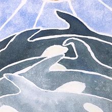 Orcas. Un projet de Aquarelle de Garrett McMahon - 03.03.2021