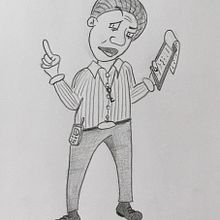 My project in Introduction to the Creation of Cartoon Style Characters course . Ilustrasi tradisional, Desain Karakter, Dan Menggambar proyek oleh Dom Ban - 01.11.2022