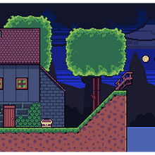 Mi Proyecto del curso: Creación de escenarios pixel art para videojuegos. Un progetto di Animazione 2D, Animazione 3D, Videogiochi, Pixel art, Progettazione di videogiochi e Sviluppo di videogiochi di Judit - 20.12.2021