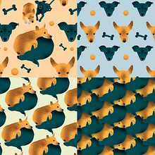 Meu projeto do curso: Design de padrões ilustrados. Design, Traditional illustration, Pattern Design, and Printing project by Aryanne Mauer Machado - 01.11.2022