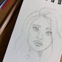 My project in Portrait Sketchbooking: Explore the Human Face course. Projekt z dziedziny Sketching,  R, sunek, Portret,  R, sunek art, st, czn i Sketchbook użytkownika Tina - 09.01.2022