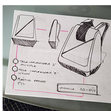 Mochila Go_Dín. Design, Sketching, and Sketchbook project by David Elizalde - 01.03.2022