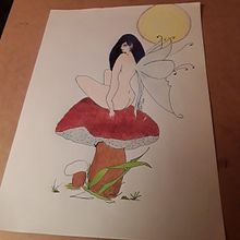 Fata  su fungo . % Elisa tarafından hazırlanan Geleneksel illüstras, Ve on projesi - 01.11.2022