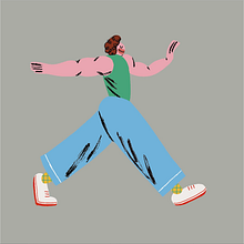 Mi Proyecto del curso: Walk Cycle. Traditional illustration, Animation, Digital Illustration, Narrative, and Animated Illustration project by Gerard Cortina Vila - 01.11.2022