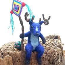 Mi Proyecto del curso: Needle felting: creación de personajes con lana y aguja. Un proyecto de Artesanía, Diseño de juguetes, Needle felting y Diseño textil de Nancy E. Arana Roa - 11.01.2022