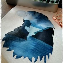 Mi Proyecto del curso: Acuarela con doble exposición: pintura de naturaleza. Un progetto di Illustrazione tradizionale, Pittura ad acquerello, Disegno realistico e Illustrazione naturalistica di Carmen Flores - 10.01.2022