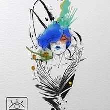 Aroma D'Alma. Projekt z dziedziny Trad, c, jna ilustracja, Ilustracja c, frowa, Malowanie akwarelą, Portret, R, sunek c i frow użytkownika João Victor Pedrosa - 12.01.2022