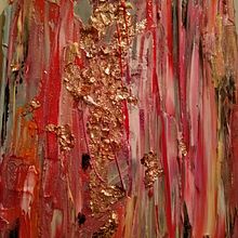 Goldpink. Fine Arts, Acr, lic Painting, and Artistic Drawing project by Noemi Pikkola - 01.11.2022
