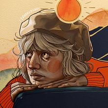 Mi Proyecto del curso: Retrato ilustrado con Procreate. Un proyecto de Ilustración tradicional, Ilustración digital, Dibujo de Retrato, Pintura a la acuarela, Dibujo digital y Dibujo con lápices de colores de Carolina Gabaldón - 12.01.2022