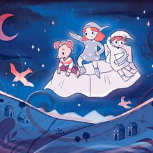Pyjama Kids Book. Traditional illustration, Character Design, Drawing, Concept Art, Children's Illustration, Digital Drawing, Digital Painting, Narrative, Children's Literature, and Picturebook project by Yasmin Ali - 01.12.2022