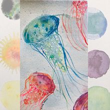 Meu projeto do curso: Técnicas modernas de aquarela. Een project van Traditionele illustratie,  Beeldende kunst, Schilderij y Aquarelschilderen van Josileide Farias - 28.12.2021